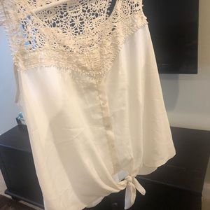 Charming Charlie Cream Tank Top